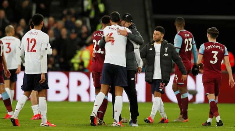 Premier League: Liverpool sink West Ham to open 19-point lead