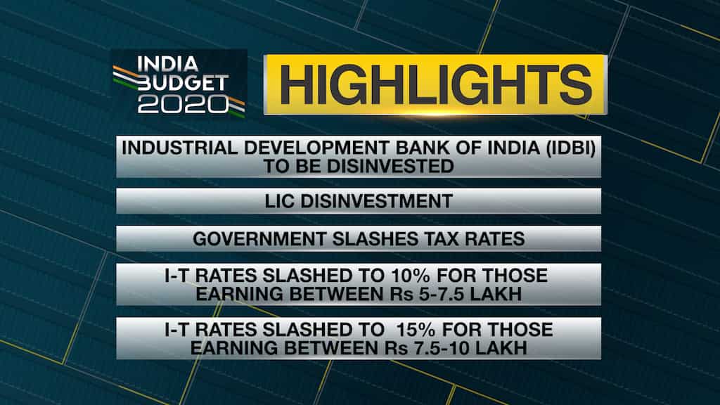 Budget 2020: New tax slab proposed for common man