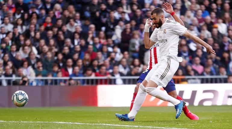 Real Madrid vs. Atletico Madrid; Karim Benzema scores home win Real Madrid vs. Atletico Madrid; Karim Benzema scores home win