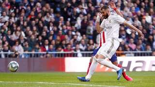 Real Madrid vs. Atletico Madrid; Karim Benzema scores home win