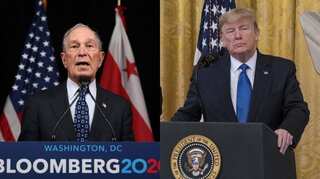 Michael Bloomberg attacks Trump's 'fake hair, obesity and spray-on tan' after 'Mini Mike' jibe 