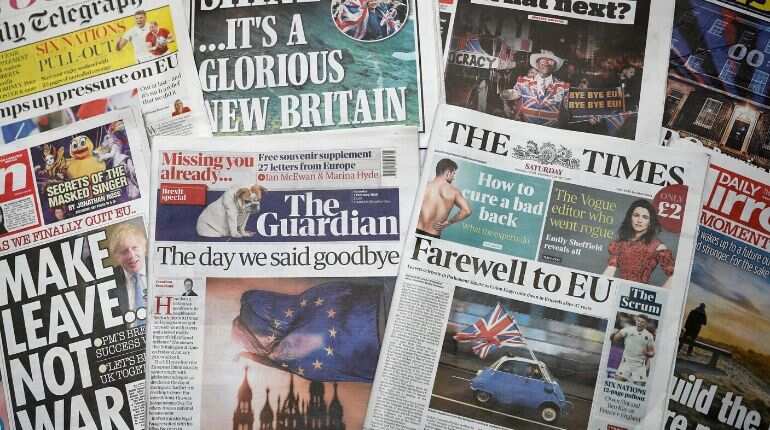 British reporters stage mass walkout from government briefing after seleted reporters banned British reporters stage mass walkout from government briefing after seleted reporters banned