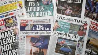 British reporters stage mass walkout from government briefing after seleted reporters banned