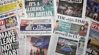 British reporters stage mass walkout from government briefing after seleted reporters banned