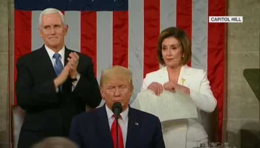 Donald Trump snubs Nancy Pelosi, refuses to shake hand