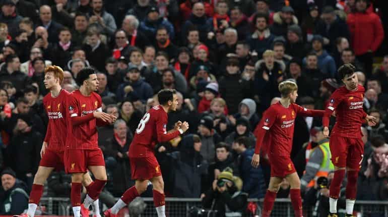 Liverpool youngsters beat Shrewsbury to reach FA Cup fifth round