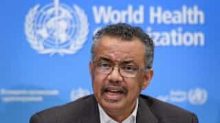 WHO chief urges COVID-19 vaccine makers to advance doses for COVAX