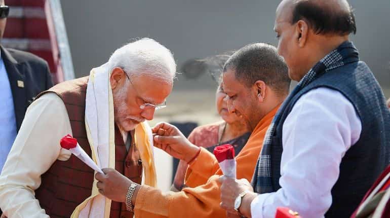 Narendra Modi arrives in Lucknow to inaugurate Defence Expo 2020 today Narendra Modi arrives in Lucknow to inaugurate Defence Expo 2020 today