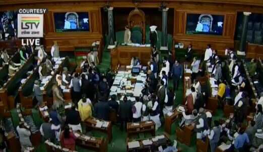Chaos in LS after Rahul Gandhi's jibe against PM Modi