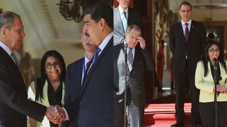 Russia foreign minister slams US sanctions during visit to Venezuela Russia foreign minister slams US sanctions during visit to Venezuela
