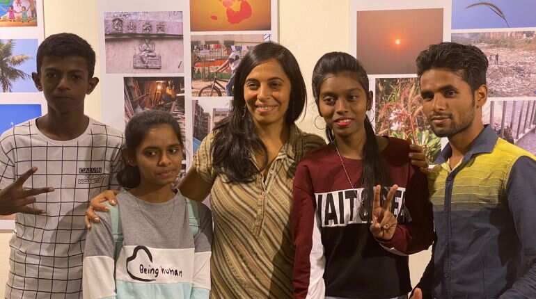 Photographs clicked by kids from Dharavi on exhibit at the Kala Ghoda Arts Festival 2020