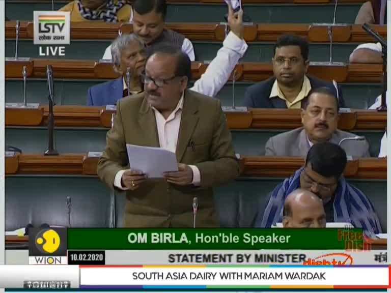 India: Union Home Minister Harsh Vardhan briefs Lok Sabha over Coronavirus