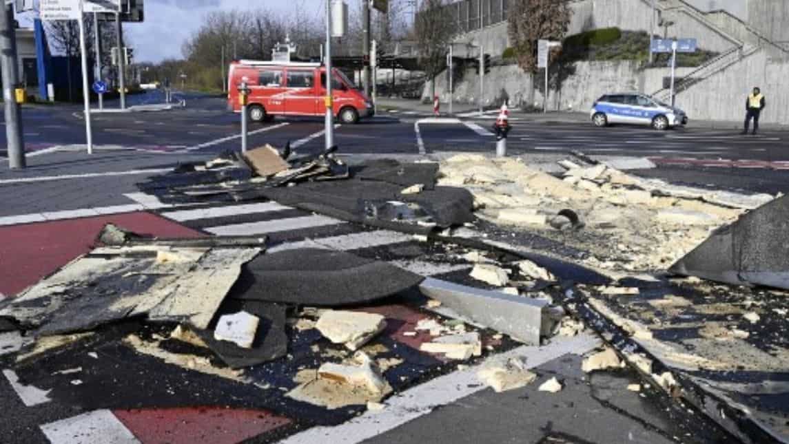 Buildings collapsed