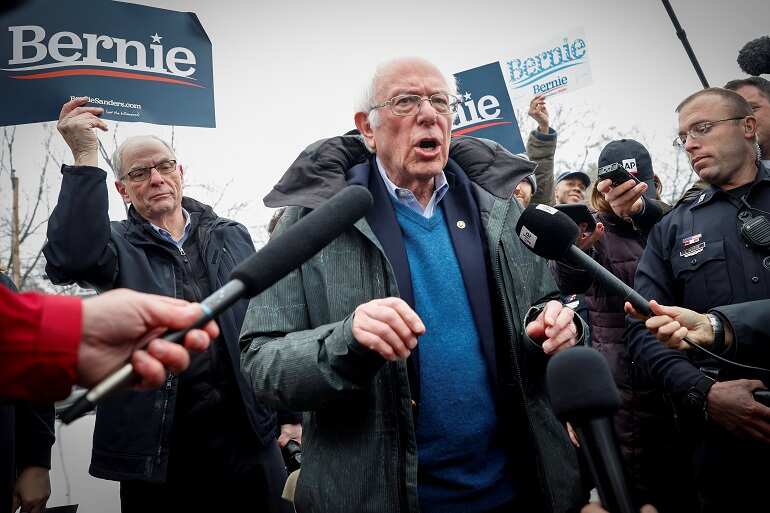 Bernie Sanders takes early lead in New Hampshire primary as Biden lags behind   