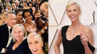 Charlize Theron's star-studded Oscar selfie reminds fans of Ellen Degeneres' record breaking selfie