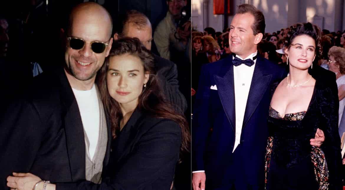 Bruce Willis and Demi Moore