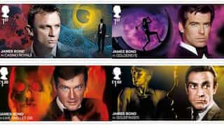 Royal Mail UK pays tribute to James Bond with unique stamps featuring the famous spy