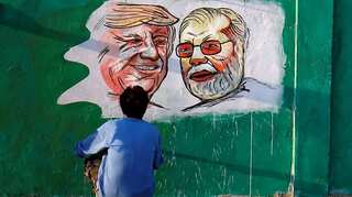 Another wall goes up for Trump, this time in India