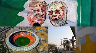 Huge billboards greeting Trump put up in Agra ahead of his visit 