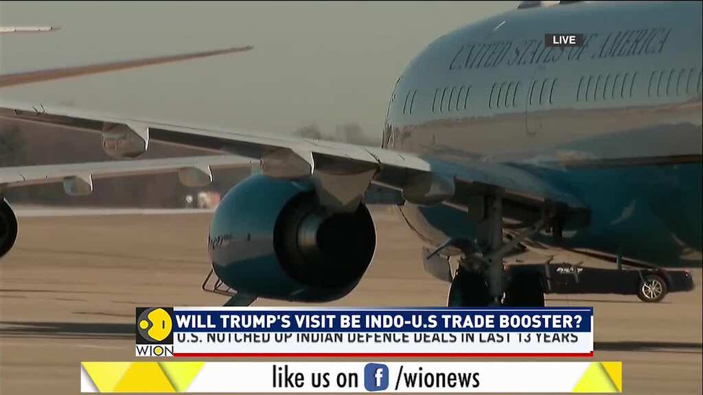 President Trump, First Lady Melania Trump departs from US for India visit