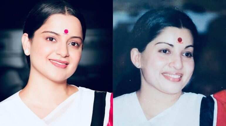 Kangana Ranaut bears an uncanny similarity to Jayalalithaa in a new still from 'Thalaivi' Kangana Ranaut bears an uncanny similarity to Jayalalithaa in a new still from 'Thalaivi'
