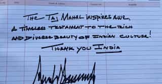 The Taj Mahal inspires awe, writes Trump in visitor's book