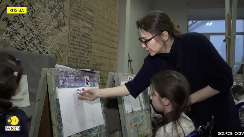 Russian children draw for Chinese doctors, patients in COVID-19 fight