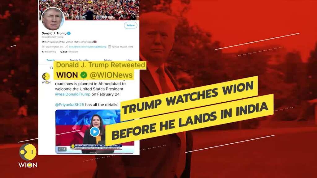 Watch India's favourite international news network as Trump visits India