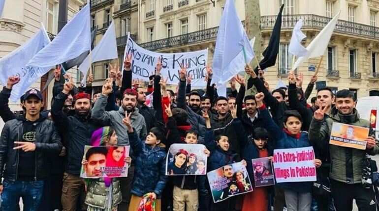 Sindh, Baloch and Pashtuns protest against Pakistan Army atrocities outside UNHRC