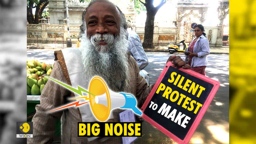 This 52-year-old man is on a 'Silent Protest' to make 'Big Noise'