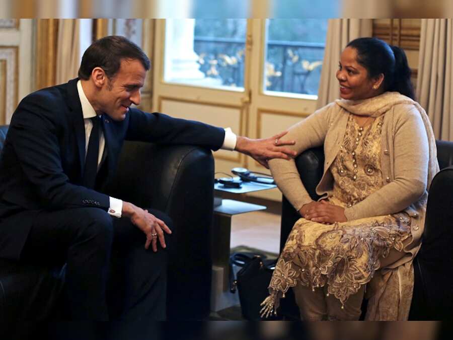 I've been invited to live in France, says Asia Bibi after meeting Macron 