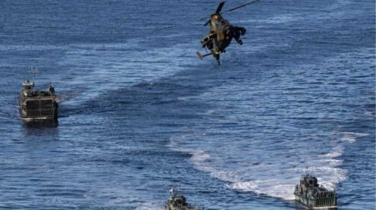 The helicopters equipped with hellfire.