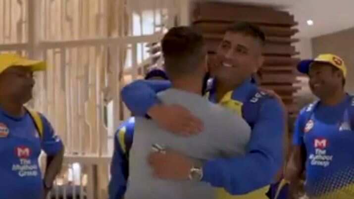 IPL 2020: 'Thala' MS Dhoni greets 'Chinna Tala' Suresh Raina ahead of CSK training session IPL 2020: 'Thala' MS Dhoni greets 'Chinna Tala' Suresh Raina ahead of CSK training session