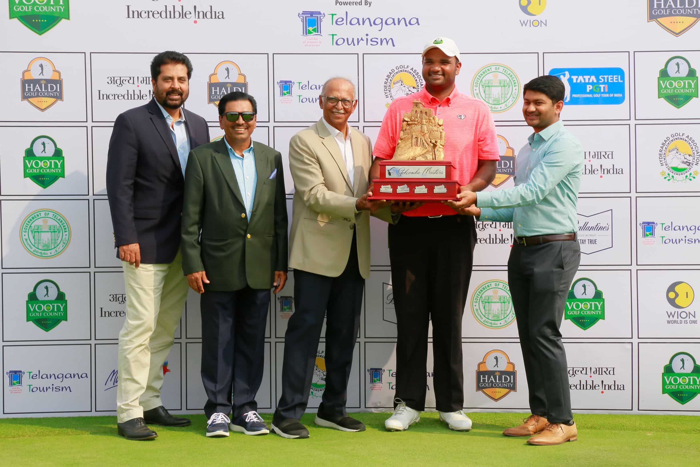 Pune’s Udayan Mane reigns supreme at Golconda Masters Golf Championship 2020