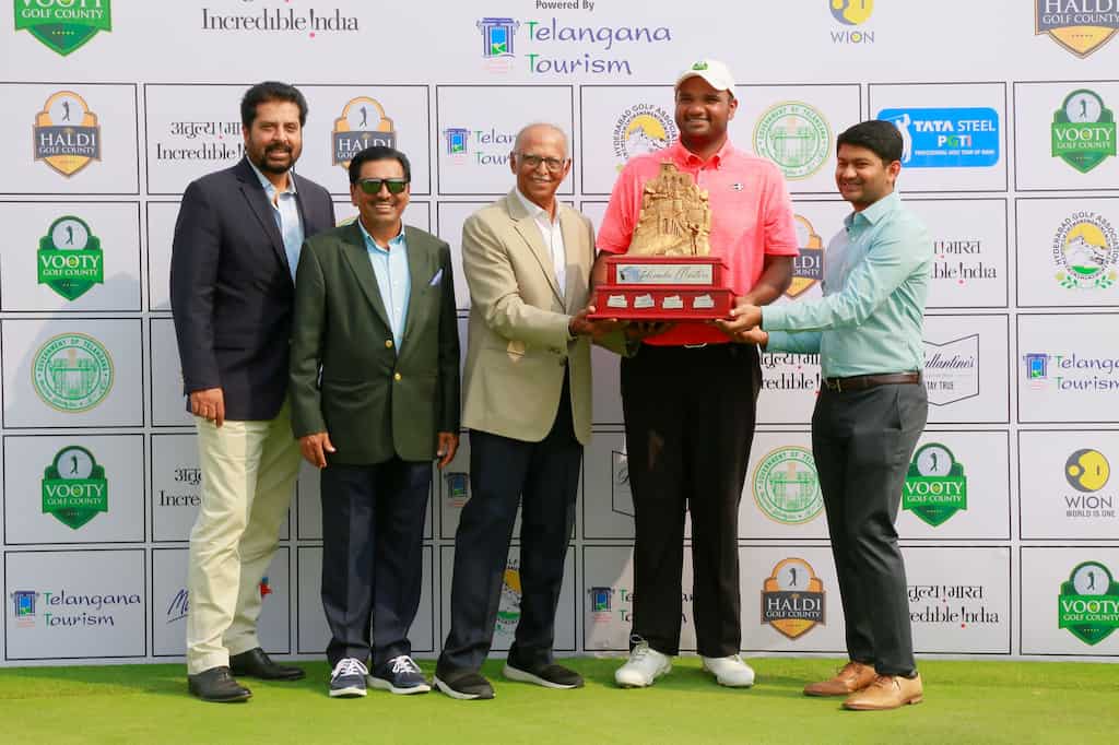 Pune’s Udayan Mane reigns supreme at Golconda Masters Golf Championship 2020