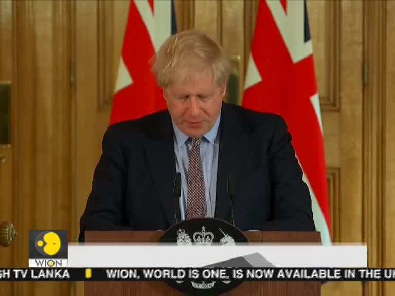 UK PM Boris Johnson addresses media over Covid-19 outbreak
