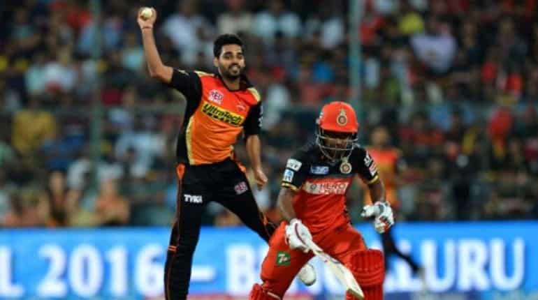 Bhuvneshwar Kumar in 2016 and 2017