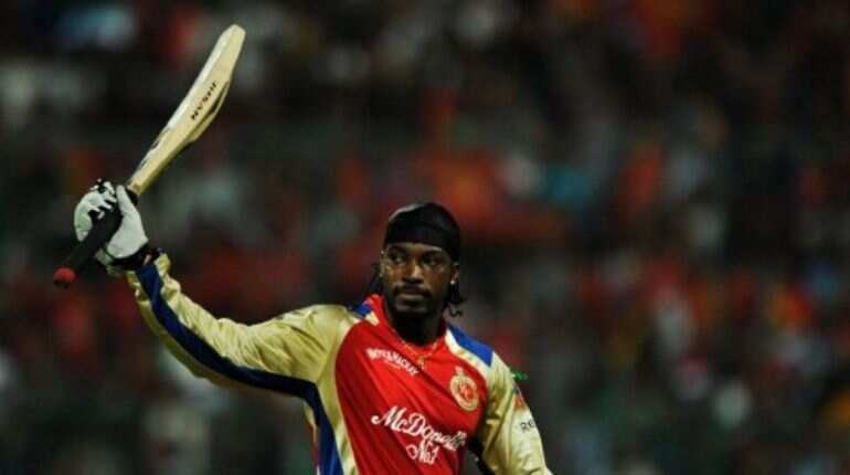Chris Gayle in 2011 and 2012