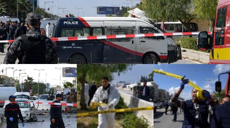 Suicide bombers target US embassy in Tunisia; one police officer killed