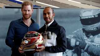 Prince Harry and F1 champion Lewis Hamilton open Silverstone museum