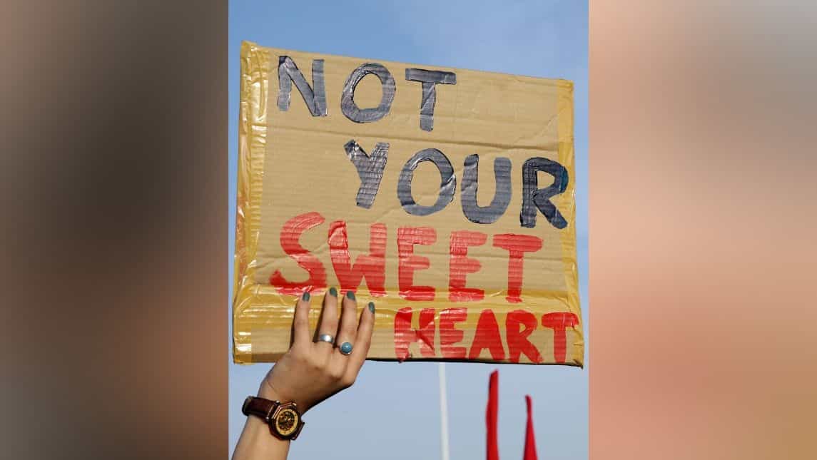 Raising voice against the atrocities