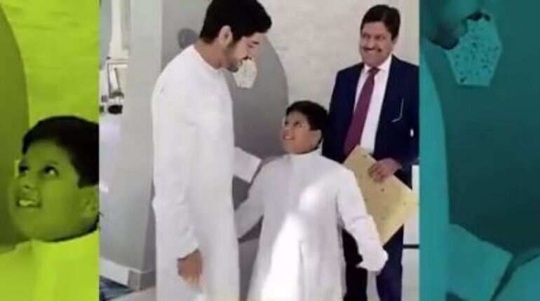 Cancer-stricken 7-year-old Hyderabad boy Abdullah meets Dubai Crown Prince