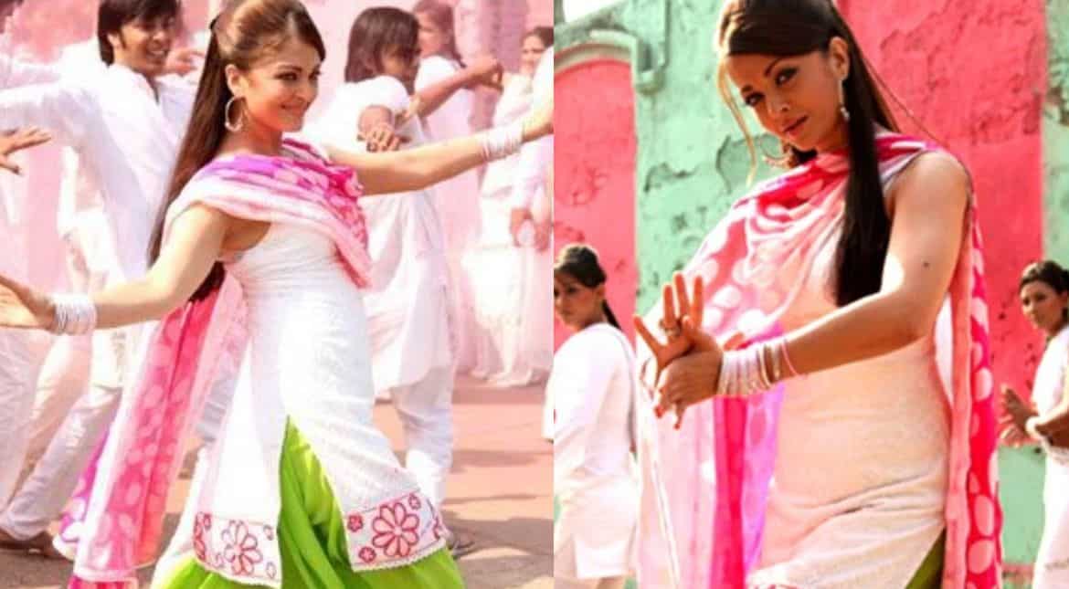 Aishwarya Rai's outfit in contrasting hues