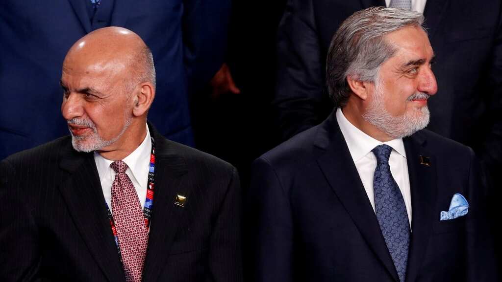 Afghan President Ghani and rival Abdullah say they're close to ending leadership feud