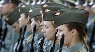 Putin's military in sexism row over beauty pageant for women in armed forces on Women's Day