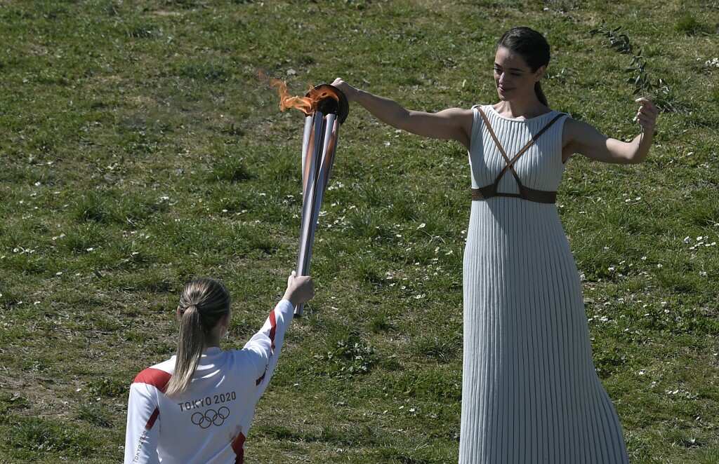 Flame for 2020 Tokyo Olympics lit in Greece amid virus lockdown