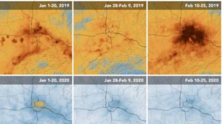 NASA satellite pictures show how coronavirus lockdown in China reduced pollution