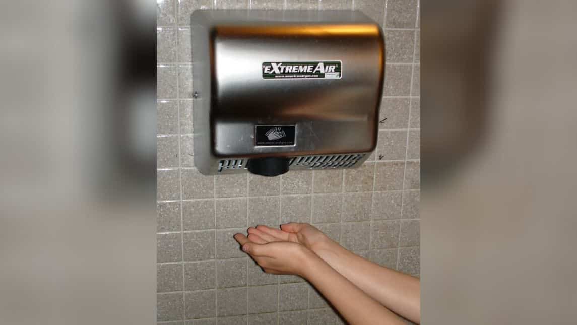 #Fact 5: Hand dryers cannot kill the virus