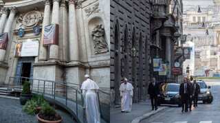 Pope Francis ventures into deserted Rome street to pray for end of coronavirus 
