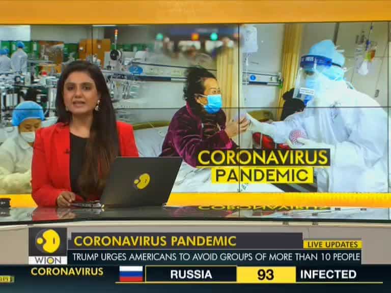 Trump says pandemic not under control